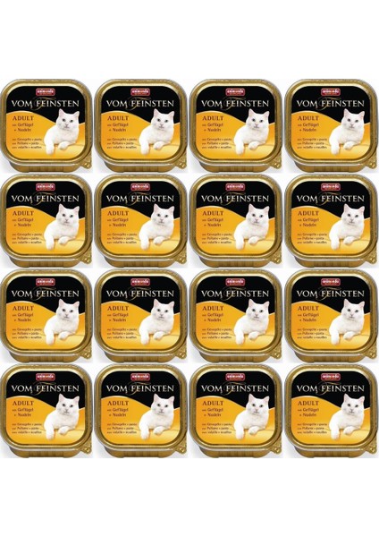 Vom Feinsten Kümes Hayvanlı ve Makarnalı Yetişkin Kedi Konservesi 100GR*12 Adet