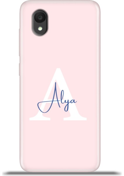 1 2022 Kılıf Silikon Esnek Kamera Koruma Kişiye Özel Isim Harf Zao Pembe - A