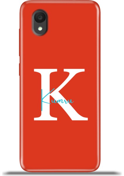 1 2022 Kılıf Silikon Esnek Kamera Koruma Kişiye Özel Isim Harf Zao Kırmızı - K