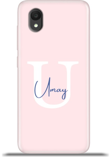 1 2022 Kılıf Silikon Esnek Kamera Koruma Kişiye Özel Isim Harf Zao Pembe - U