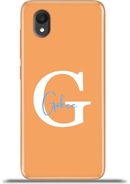 1 2022 Kılıf Silikon Esnek Kamera Koruma Kişiye Özel Isim Harf Zao Turuncu - G