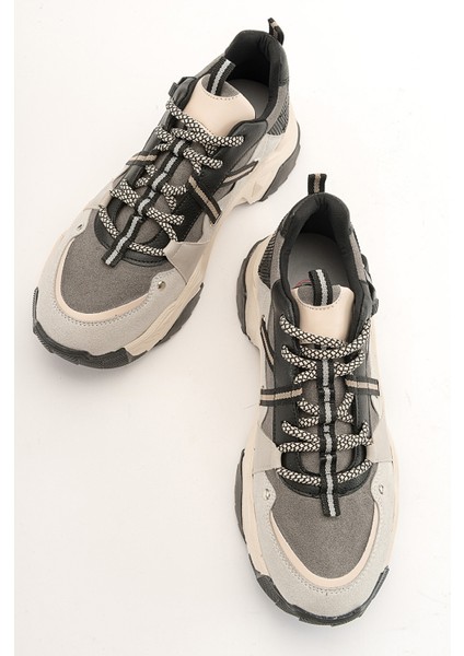 Leona Buz Siyah Kadın Spor Sneakers fiyatları