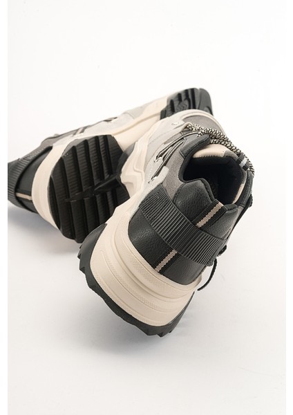 Leona Buz Siyah Kadın Spor Sneakers fırsatları
