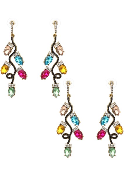 Renkli Noel Küpe Kadınlar Için Noel Küpe Sevimli Küpe Noel Küpe Hediyeler (Yurt Dışından)