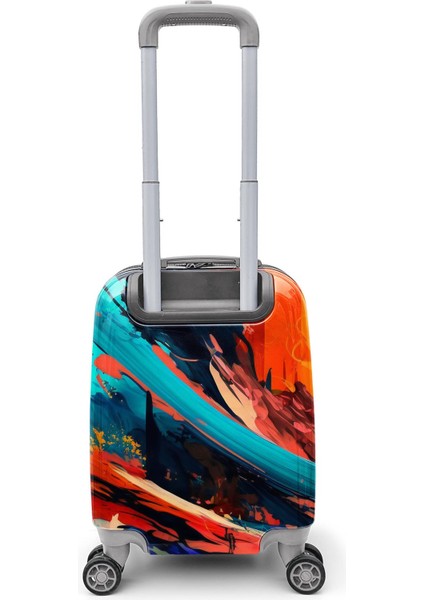 Renkli Desenli Mini Kabin Boy Valiz (40CM) 16765 fiyatları