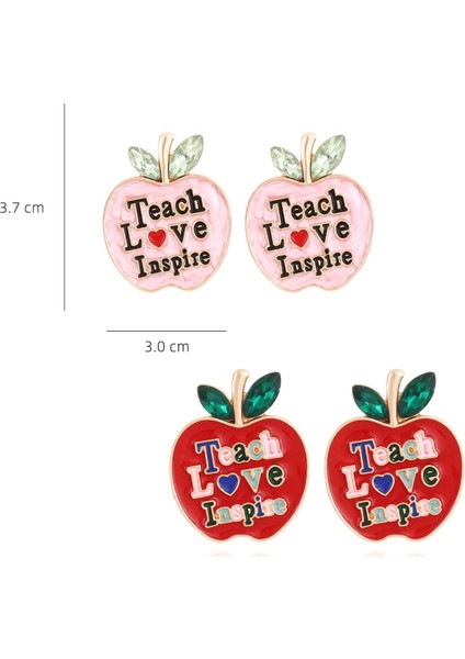 Kadınlar Için 2 Çift Öğretmen Sallantılı Küpe, Öğretmenler Günü Hediyeleri Için Okula Dönüş Küpeleri, Yaratıcı Küpeler (Yurt Dışından) fiyatları