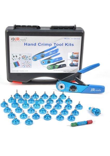 ST2119 M22520/2 Series Full Kıt : YJQ-W1A(M22520 2 01) Crimper+37 POSITIONERS+G125 Gage 20-32 Awg For Electrical Connectors Wiring Systems fiyatları