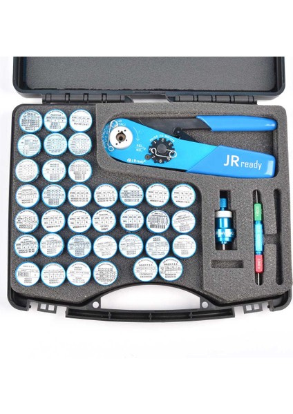 ST2119 M22520/2 Series Full Kıt : YJQ-W1A(M22520 2 01) Crimper+37 POSITIONERS+G125 Gage 20-32 Awg For Electrical Connectors Wiring Systems modelleri