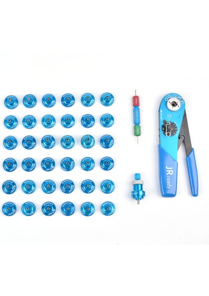 ST2119 M22520/2 Series Full Kıt : YJQ-W1A(M22520 2 01) Crimper+37 POSITIONERS+G125 Gage 20-32 Awg For Electrical Connectors Wiring Systems fırsatları