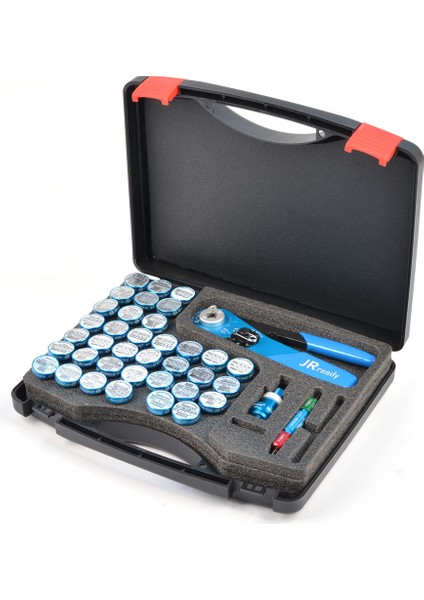 ST2119 M22520/2 Series Full Kıt : YJQ-W1A(M22520 2 01) Crimper+37 POSITIONERS+G125 Gage 20-32 Awg For Electrical Connectors Wiring Systems indirimleri