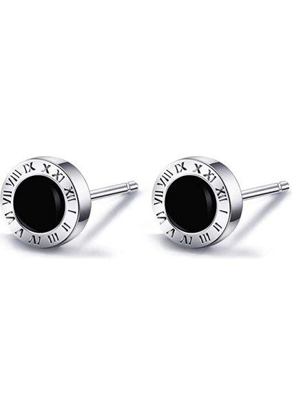 Immobird Saplama Küpe 925 Ayar Gümüş Küpe Kadın Erkek Minik Küpe Unisex Küpe Hediye Kadın Erkek Kız Erkek (Yurt Dışından)