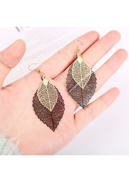 6 Çift Metal Yaprak Dangle Küpe Renkli Kolye Damla Kanca Bildirimi Küpe Seti Kadınlar Için Genç Kızlar (Yurt Dışından) fiyatları