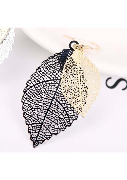 6 Çift Metal Yaprak Dangle Küpe Renkli Kolye Damla Kanca Bildirimi Küpe Seti Kadınlar Için Genç Kızlar (Yurt Dışından) modelleri