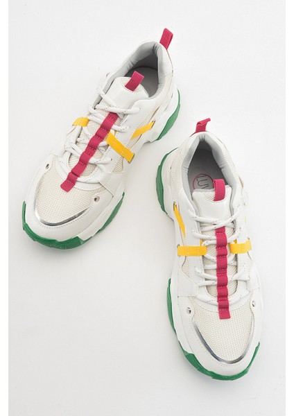 Leona Beyaz Fuşya Kadın Spor Sneakers modelleri