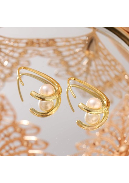 Inci Küpeler Kadınlar Için, 14K Altın Kaplama Tatlı Su Inci Boncuk Dangle Küpe Hipoalerjenik Damla Halkalar Kızlar Için (Yurt Dışından) fiyatları