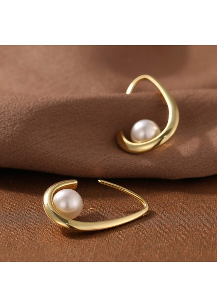 Inci Küpeler Kadınlar Için, 14K Altın Kaplama Tatlı Su Inci Boncuk Dangle Küpe Hipoalerjenik Damla Halkalar Kızlar Için (Yurt Dışından) modelleri