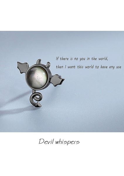 1 Çift 925 Ayar Gümüş Melek ve Şeytan Saplama Küpe Küçük Asimetrik Küpe Ay Taşlı Kakma Sevimli ve Benzersiz Küçük Gümüş ve Siyah Küpe (Yurt Dışından) fiyatları