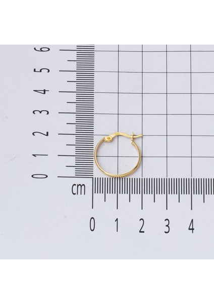 14 Ayar 2 Cm. Çaplı Klasik Halka Altın Küpe indirimleri