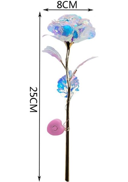 24K Galaxy Gül Işıklı/ışıksız Sevgililer Günü Yıldönümü Doğum Günü Düğün Hediyesi (Yurt Dışından) fırsatları