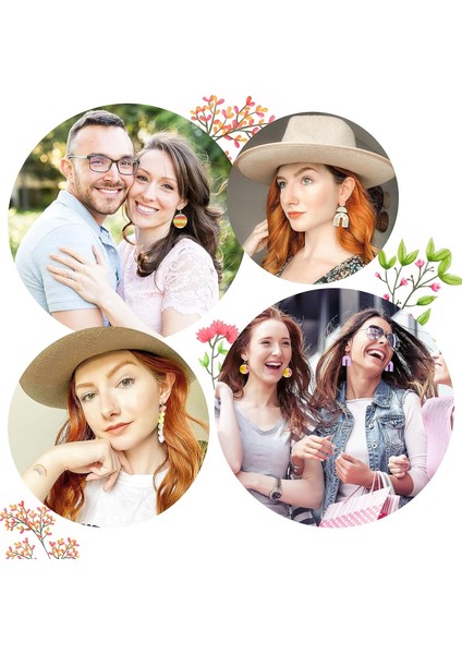 24'lü Polimer Kil Kesici Küpe Paketi 10 Şekilli Kil Kesici Küpe Klipsleri Kancalar Atlama Halkaları Küpe ve Takı Yapımı Için Polimer Kil Kesici (Yurt Dışından) modelleri