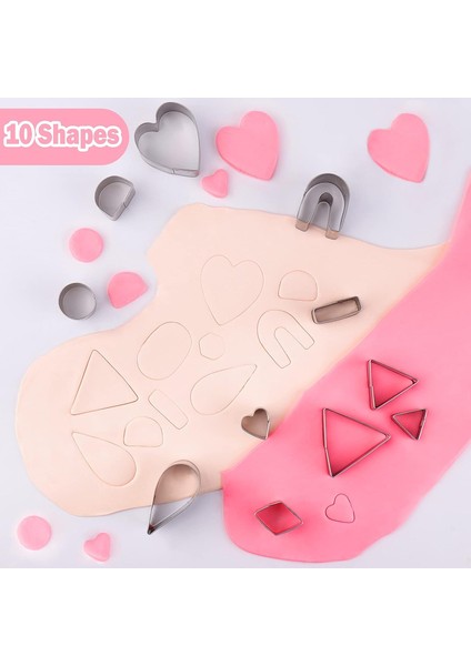24'lü Polimer Kil Kesici Küpe Paketi 10 Şekilli Kil Kesici Küpe Klipsleri Kancalar Atlama Halkaları Küpe ve Takı Yapımı Için Polimer Kil Kesici (Yurt Dışından) fırsatları