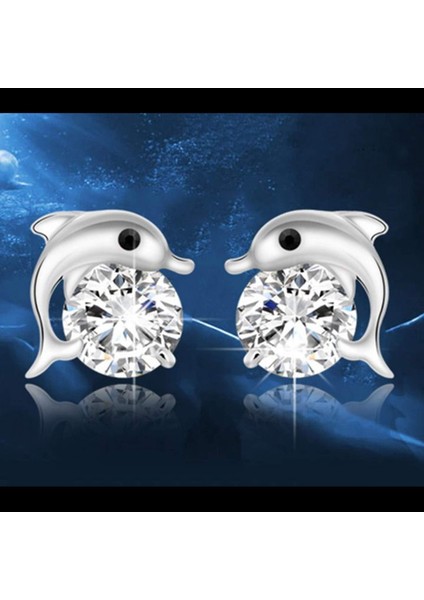 Elegance Parısıenne Modaya Uygun Yunus Küpeler | Swarovski Elemanları | Yapay Elmas Parıltılı Kulak Çivileri Yunus | Bayanlar Kadınlar Kızlar Çocuklar Için (Yurt Dışından) indirimleri