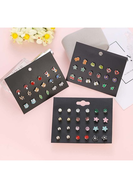 33/30 Çift Kız Hipoalerjenik Küpeler ve Paslanmaz Çelik Küpeler, Gençler Için Çeşitli Sevimli Küpeler 30 Çift (Yurt Dışından) indirimleri