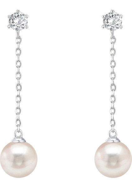 Gümüş Post Kabuk Inci Damla Küpe | Bayan Inci Küpe (Yurt Dışından)