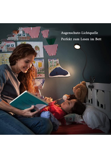 LED Masa Lambası Kelepçe Okuma Masası Yatak Adaptörü ile Parlaklık Ayarı Ofis ve Ev Için Göz Bakımı 360° Esnek (Yurt Dışından) indirimleri