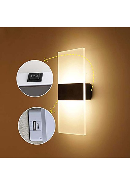 LED Dokunmatik Kontrol Duvar Işığı Modern Manyetik Duvar Işığı 2.5W USB ile Şarj Edilebilir Kanal Işığı Ayarlanabilir Parlaklık Gece Lambası Sıcak Beyaz 3000K (Yurt Dışından) indirimleri