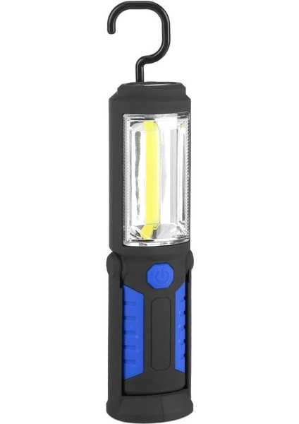 Manyetik LED Meşaleler ile Şarj Edilebilir LED Çalışma Işığı Lamba 2200 Mah Cob LED 650LM 3 W Oto Garaj Atölyesi Için Kamp Dıy (Kırmızı) Mavi (Yurt Dışından)