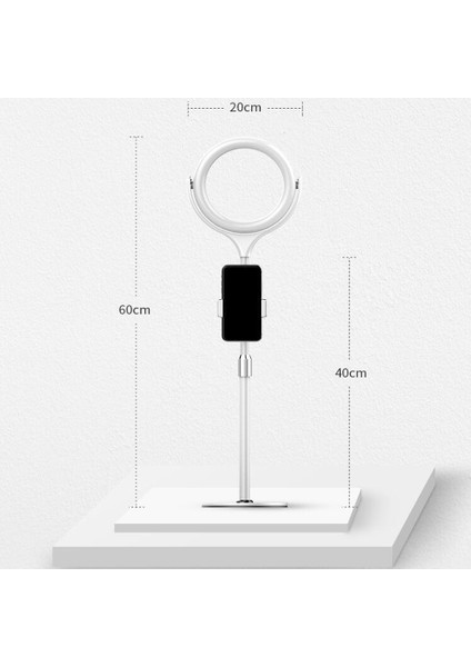 Halka Işık Dizüstü Bilgisayar Video Konferans Işığı, Tripodlu LED Halka Işık ve Cep Telefonları ve Web Kameraları Için Cep Telefonu Tutucu, (Yurt Dışından) fiyatları