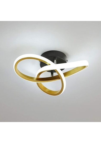 Modern LED Tavan Işığı, 22W Yuvarlak Geometri LED Tavan Işığı, 6000K Çap 24CM Koridor, Oturma Odası, Yatak Odası Için (Yurt Dışından)