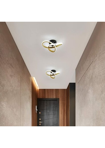 Modern LED Tavan Işığı, 22W Yuvarlak Geometri LED Tavan Işığı, 6000K Çap 24CM Koridor, Oturma Odası, Yatak Odası Için (Yurt Dışından) fırsatları