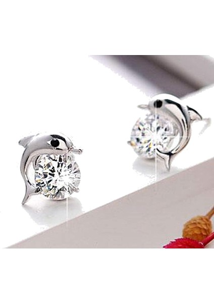 Elegance Parısıenne Modaya Uygun Yunus Küpeler | Swarovski Elemanları | Yapay Elmas Parıltılı Kulak Çivileri Yunus | Bayanlar Kadınlar Kızlar Çocuklar Için (Yurt Dışından) fiyatları