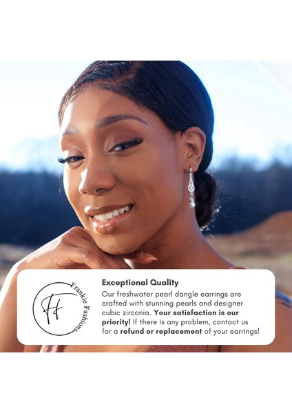 Art Deco Inci Küpeler - Vintage Inci Sallantılı Küpeler Gelinler Için Inci Düğün Küpeler Nedimeler Gelinin Annesi (Yurt Dışından) indirimleri