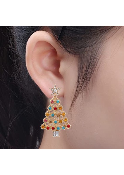 Noel Ağacı Küpe, Noel Öncesi Küpe Kadınlar Için Genç Kız Takı Tatil Hediyesi (Yurt Dışından) fırsatları