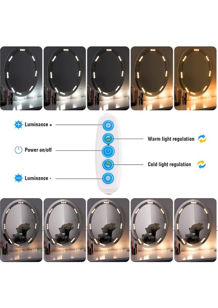 Kısılabilir LED Ayna Işıkları, Aydınlatmalı Makyaj Seti Ayna Işıkları, 5 Renk Için 45 Kısılabilir Led'li 5 Parlaklık Seviyesi USB Güç Kablolu Makyaj Lambası Dimme (Yurt Dışından) fırsatları