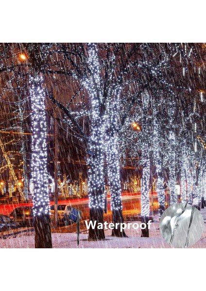 [2 Adet] Güneş Enerjili Dize Işıklar Dış Mekan, 10M 100 LED Dize Işıklar Dış Mekan Suya Dayanıklı Bakır Tel 8 Mod Güneş Enerjili Dize Işıklar Dekorasyon (Beyaz Soğuk) (Yurt Dışından) modelleri