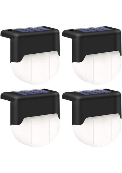 Güneş Köprü Işıkları Açık Sahne Işıkları LED Lamba Güneş Çit Işıkları Bahçe Bahçe Için Beyaz Siyah Kabuk 4 Adet (Yurt Dışından) fiyatları