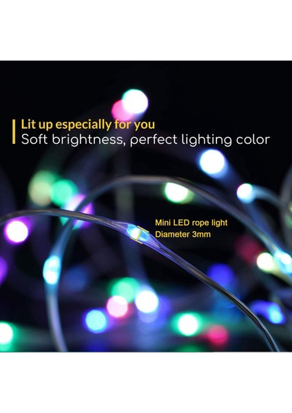 Halat Işık, 33FT 100 LED Rgb Renk Değiştiren Dış Mekan Su Geçirmez Dize Işık, Fişli, 32 Düğme Uzaktan Kumanda Değişimi 16 Renk (Yurt Dışından) fiyatları