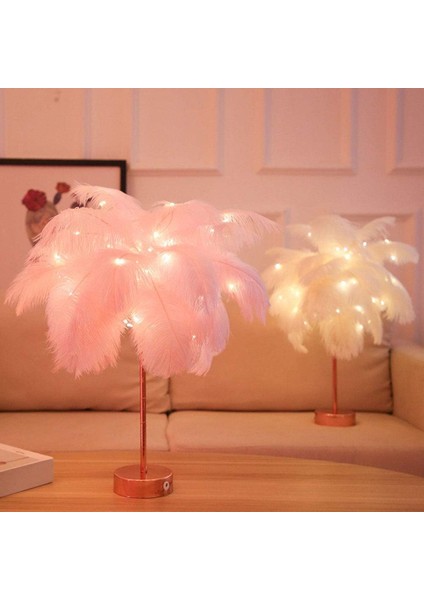 Çağdaş ve Benzersiz Büyük Pembe Gerçek Tüy Desenli Tüy Gölge Işığı (Yurt Dışından) fırsatları