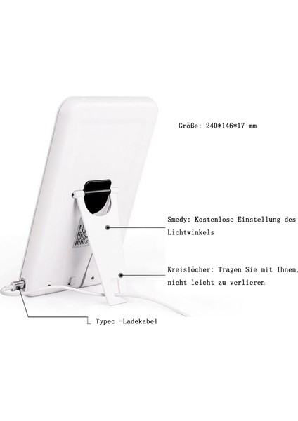 Gün Işığı Lambası, Gün Işığı LED Işık Duşu Ayarlanabilir Parlaklık Seviyeleri Gün Işığı Terapi Lambası Işık Eksikliğini Telafi Etmek Için Çok Açılı Standa Sahip Gece Lambası (Yurt Dışından) fiyatları