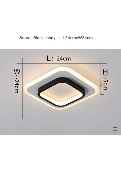 LED Tavan Lambası, 22W Kare Tavan Lambası, 3500K Tavan Lambası, Banyo, Oturma Odası, Yatak Odası, Mutfak, Koridor Için Uygun (Üç Renkli Aydınlatma) (Yurt Dışından) modelleri