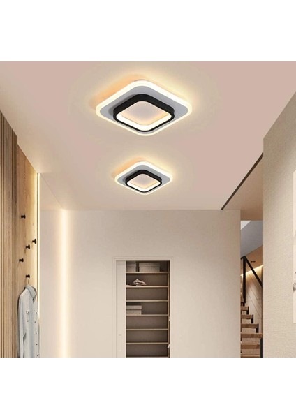 LED Tavan Lambası, 22W Kare Tavan Lambası, 3500K Tavan Lambası, Banyo, Oturma Odası, Yatak Odası, Mutfak, Koridor Için Uygun (Üç Renkli Aydınlatma) (Yurt Dışından) fırsatları