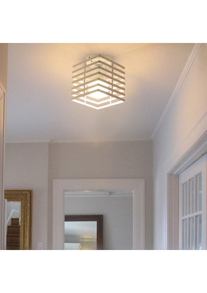 Endüstriyel Tavan Işık Kafes Avize Metal Demir Kolye Aydınlatma Armatürü Yatak Odası Mutfak Koridor Için, Beyaz (Yurt Dışından) fiyatları