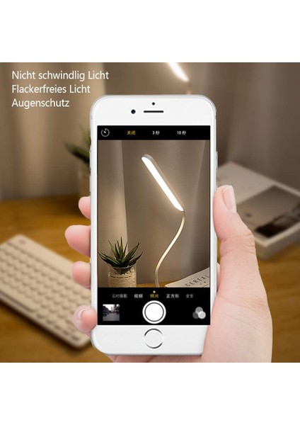 Masa Lambası LED Okuma Işığı Kablosuz USB Şarj Edilebilir 2000 Mah Pil, Dokunmatik Kısılabilir 3 Renk Yoğunluğu, Çocuk Masa Lambası Yatak Odası Başucu (Yurt Dışından) modelleri