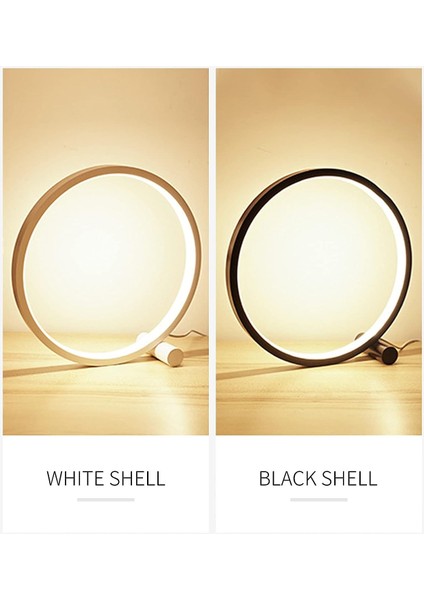 Tasarımcı Yuvarlak Masa Lambası 25 cm Yuvarlak LED Dokunmatik Kontrol 3 Parlaklık Seviyesi Yuvarlak Modern Tasarım Yatak Odası Oturma Odası Ofis Için Kısılabilir Başucu Lambası (Yurt Dışından) indirimleri