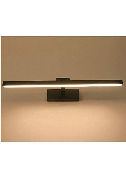 LED Banyo Lambası, Aynalı Dolap Lambası, Ayarlanabilir Açılı Duvar Lambası, (Siyah/sıcak Beyaz) (Yurt Dışından)