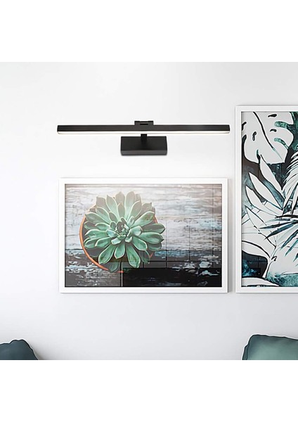 LED Banyo Lambası, Aynalı Dolap Lambası, Ayarlanabilir Açılı Duvar Lambası, (Siyah/sıcak Beyaz) (Yurt Dışından) modelleri